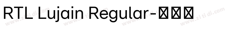 RTL Lujain Regular字体转换 RTL Lujain Regular字体转换